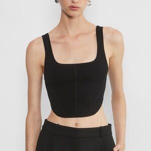 Aritzia Babaton Sculpt Knit Bustier Tank